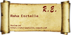 Reha Esztella névjegykártya